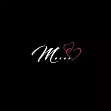 m and n letter images in heart